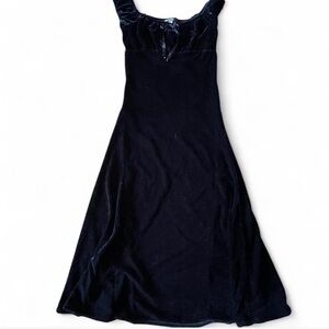 La SENZA Girl Black Velvet Maxi Dress